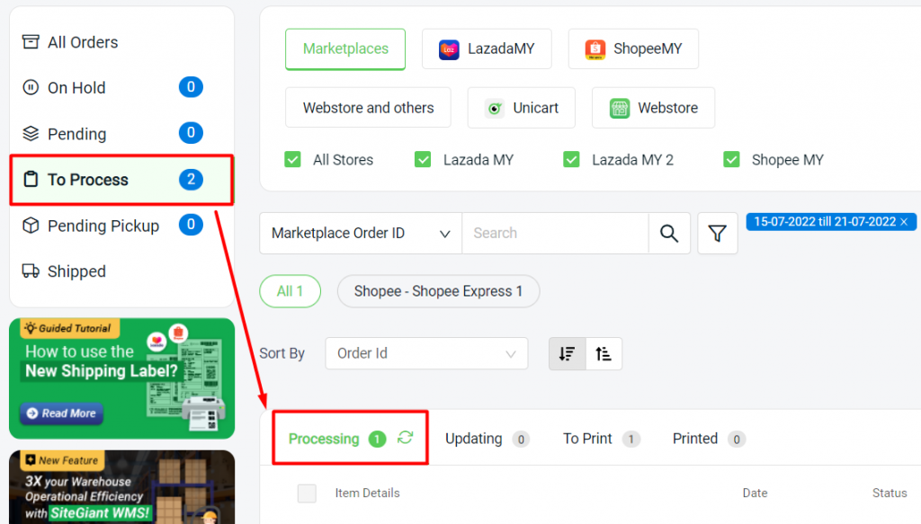 How To Print Shopee And Lazada Shipping Label SiteGiant Support Centre