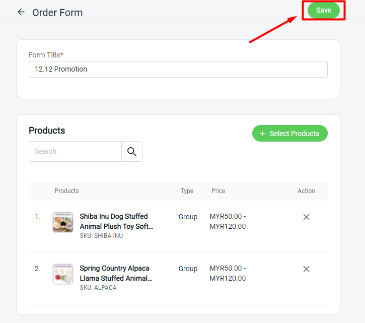 This image has an empty alt attribute; its file name is wechat-save-order-form.png