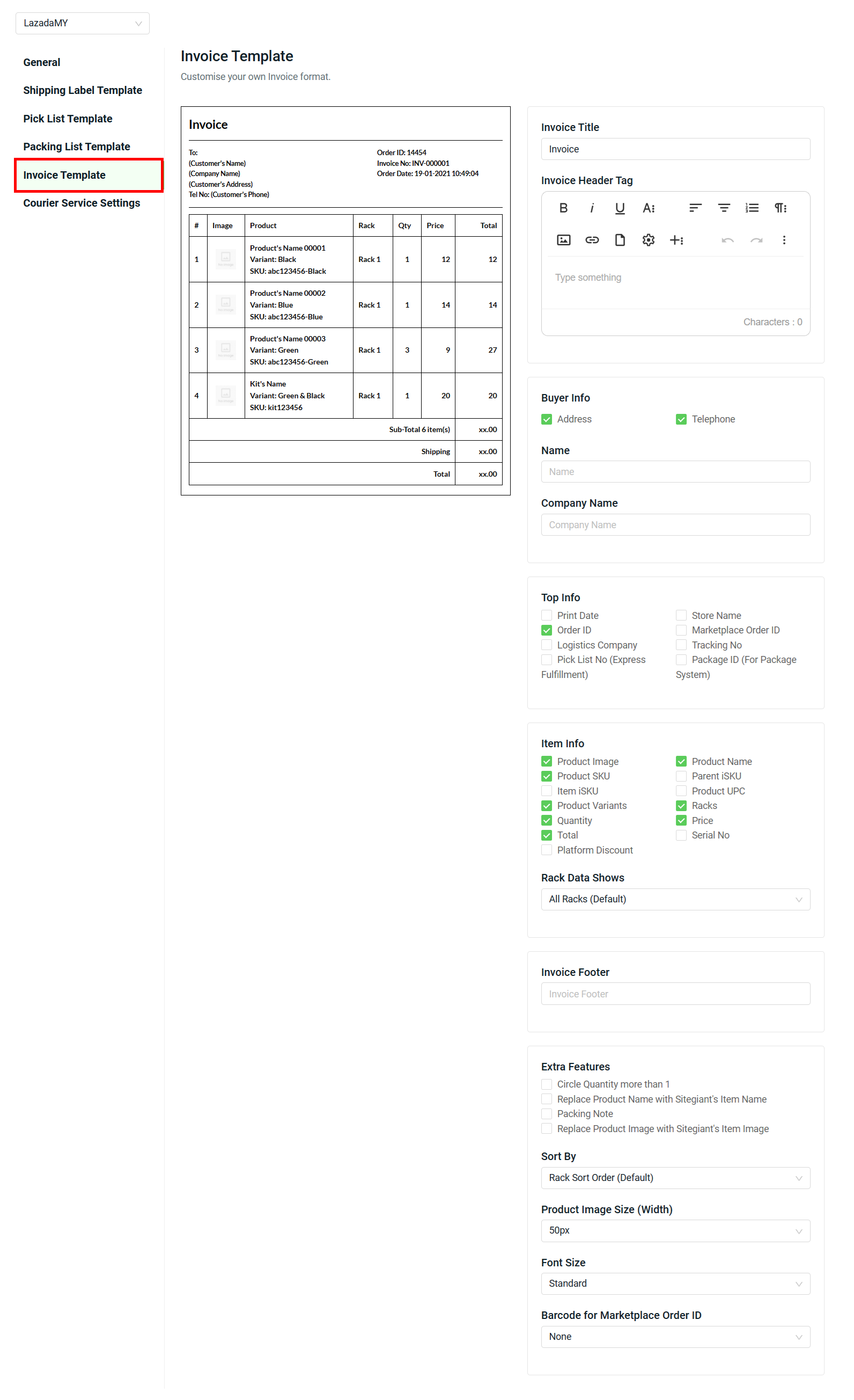 How To Print Lazada Shipping Label – SiteGiant Support Centre